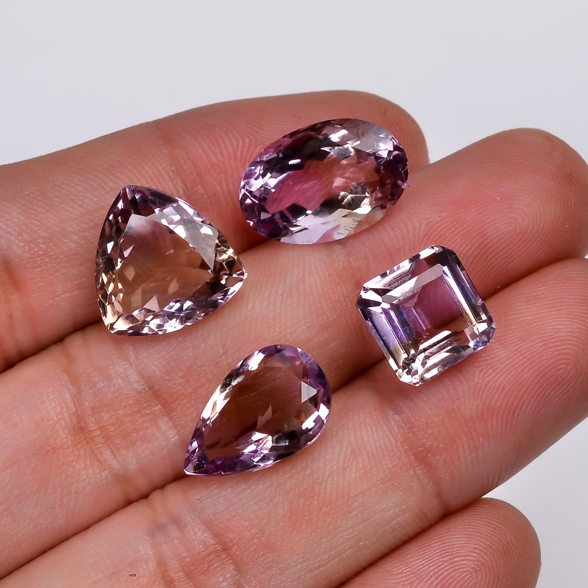 natural ametrine mix shape shape cut stone loose gemstone